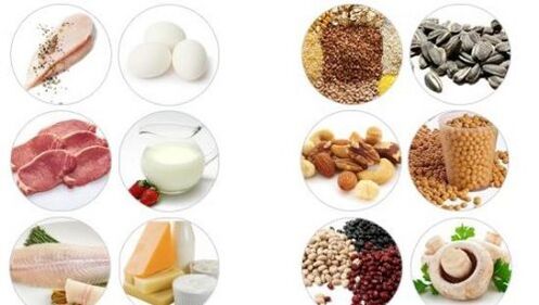 Foods rich in animal and vegetable proteins for male potency